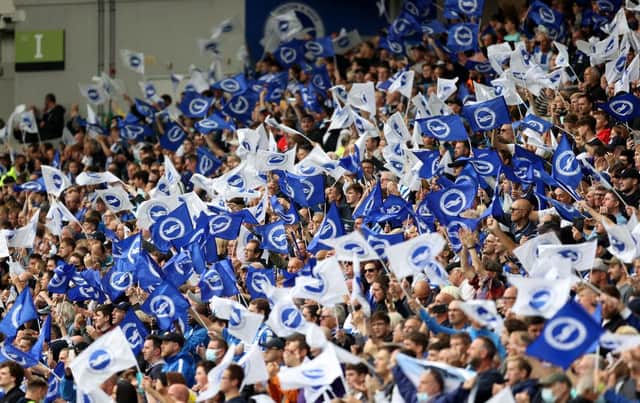 Brighton fans. (Photo by Eddie Keogh/Getty Images)
