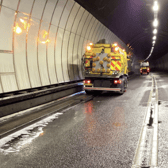 A clean Cuilfail Tunnel following the latest scheduled maintenance closure. All photos from East Sussex Highways