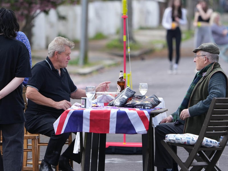 Coronation street party in Lavington Road, Worthing