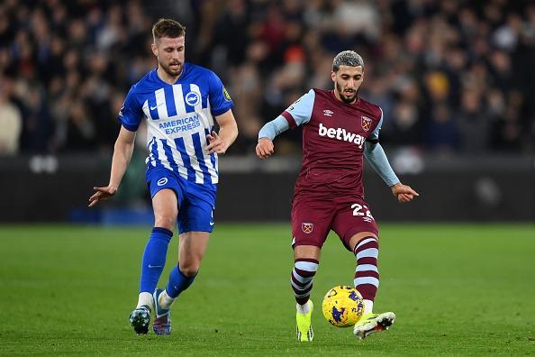 De Zerbi named checked the defender after he played through the pain barrier at West Ham. Suffered with cramp and was withdrawn in the second half. A major doubt to face Stoke City this Saturday