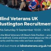 Blind Veterans UK is holding a recruitment fair this Saturday