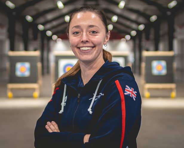 Bryony Pitman inside the new GB performance centre | Picture: Archery GB