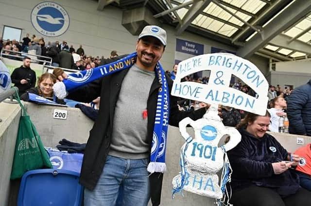 Brighton and Hove Albion will be heading to Wembley for a FA Cup semi-final