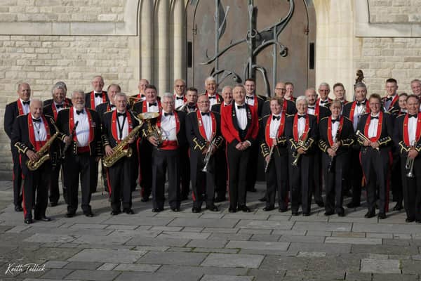 The Royal Marines Association Concert Band at Portsmouth Cathedral in 2017