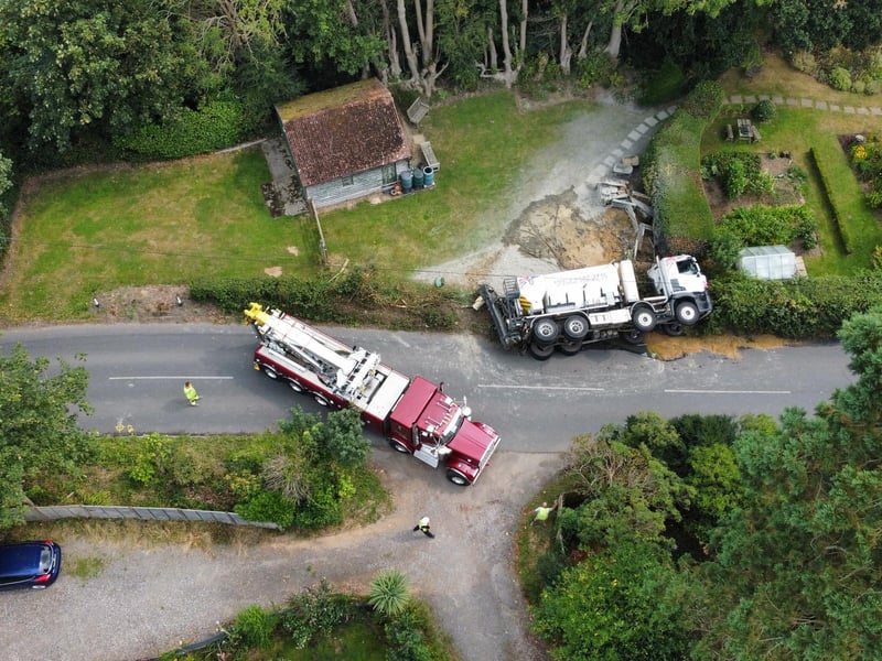 The scene of the incident. Picture: Sussex News and Pictures