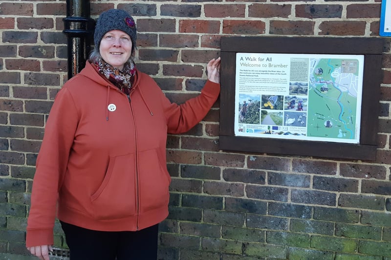 This walk along the River Adur at Bramber is part of reporter Elaine Hammond's new series of West Sussex walks, using photos and video to guide you