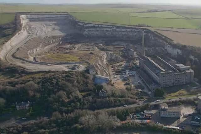 The Shoreham Cement Works site near Upper Beeding