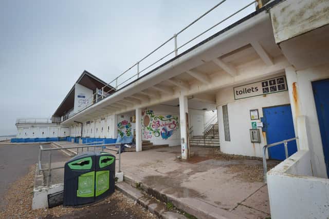 Marina toilets are currently closed on St Leonards seafront.