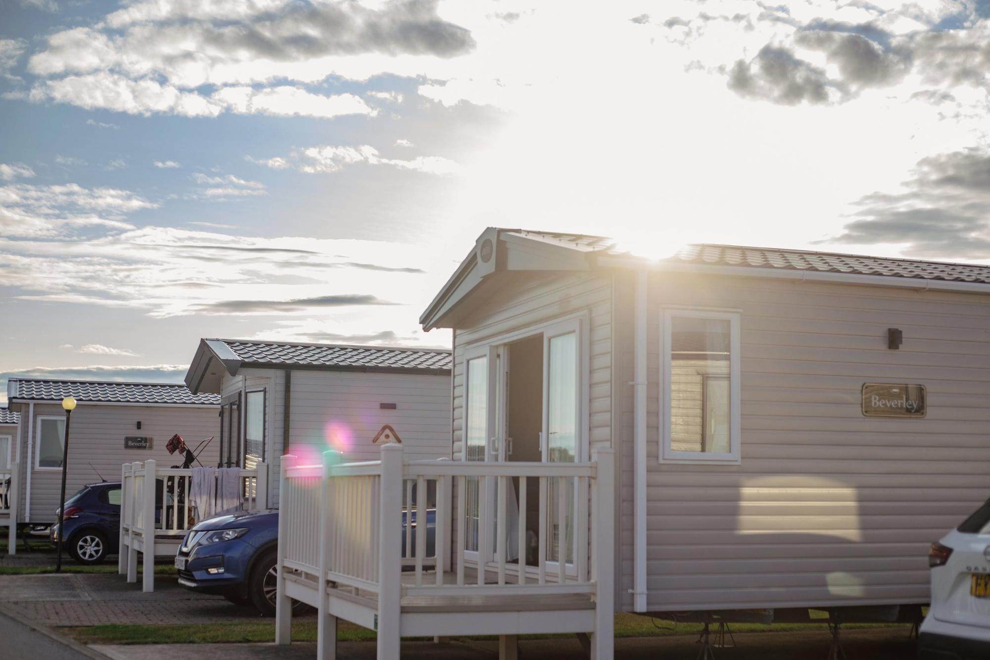 Our beautiful gold standard caravan boasted all the mod cons a family could need with a view of the sea which really delivered the wow factor.