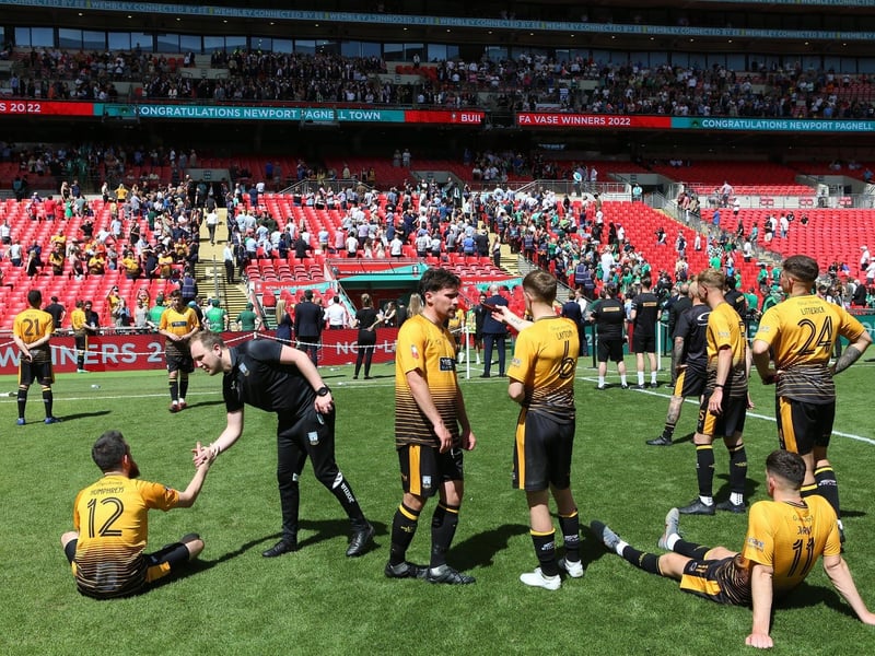 Littlehampton Town at Wembley for the 2022 FA Vase final