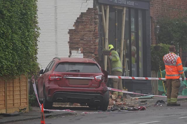 Emergency services at the scene of the collision. Picture: Sussex News and Pictures