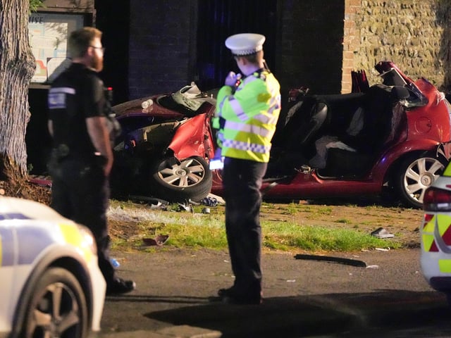 Emergency services at the scene. Picture: Sussex News and Pictures