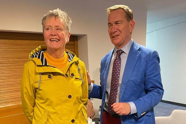 Michael Portillo was keen to chat with Ashridge members before his talk