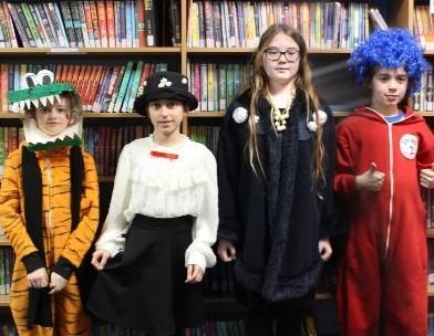 Some of the wonderful costumes for World Book Day at Chesswood Junior School