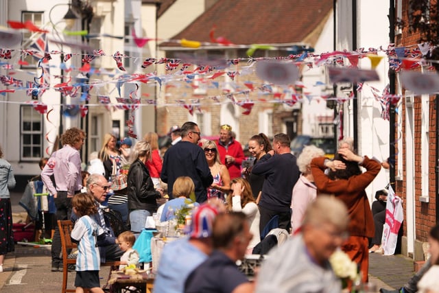 This stunning photo shows the celebrations that took place in Steyning over the weekend. Photo: Eddie Mitchell