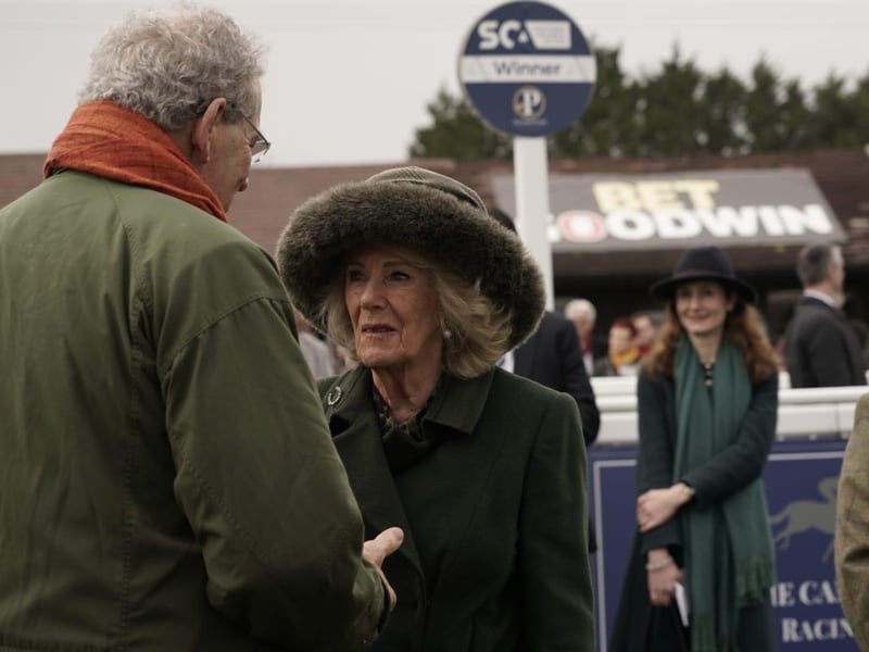 Queen Camilla at Plumpton Racecourse