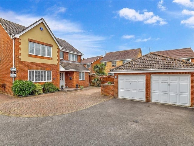 This four-bedroom property offers spacious and versatile accommodation and the agents say it is a fantastic house, close to local shops and good schools.