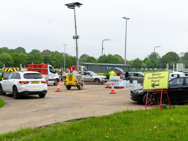 Southern Water customers have flocked to a bottled water station in Billingshurst after Horsham District was left with 'no water' following a ‘failure’ at one of the company’s supply works.