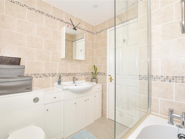 This four-bedroom property offers spacious and versatile accommodation and the agents say it is a fantastic house, close to local shops and good schools.