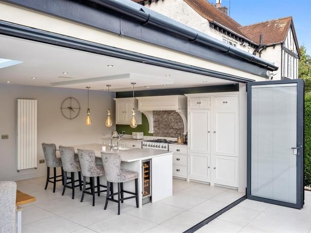 This detached property, which has been comprehensively-extended, has come on the market with Robert Luff & Co priced at £1.2million