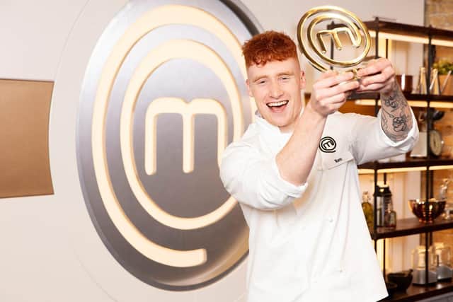 Horsham chef Tom Hamblet celebrates winning the title of MasterChef:The Professionals 2023