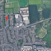 The A27 is reportedly closed eastbound from Beeches Avenue to Pines Avenue (Lyons Farm retail park). Photo: Google Earth