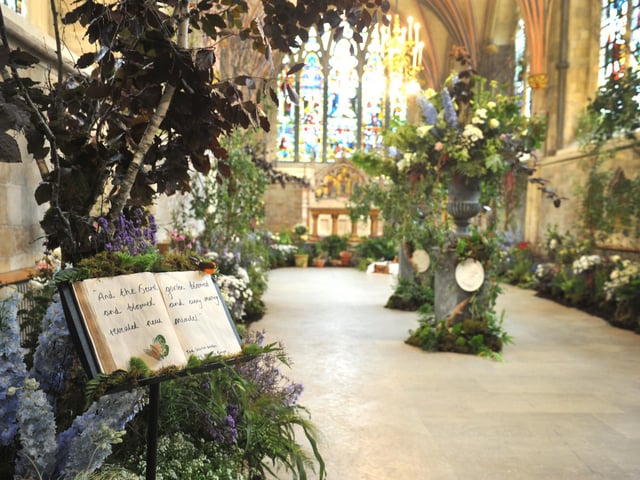 From the bold and colourful installations guiding visitors up the 950-year-old nave, to the wilder and more poignant displays in the side chapels, this year's Festival of Flowers in Chichester Cathedral is an extraordinary feat of community and creativity.