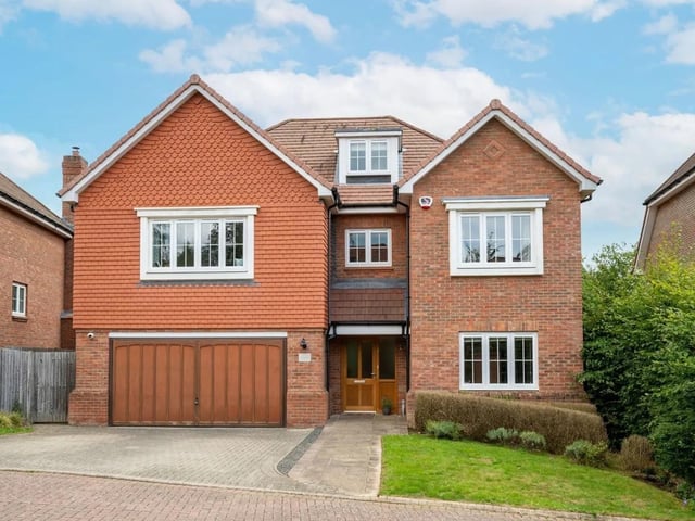 The five-bed detached house is in an exclusive cul-de-sac of just nine houses