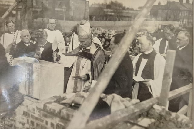 Laying of the foundation stone in 1924