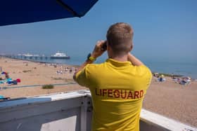 Lifeguards on Eastbourne Beach