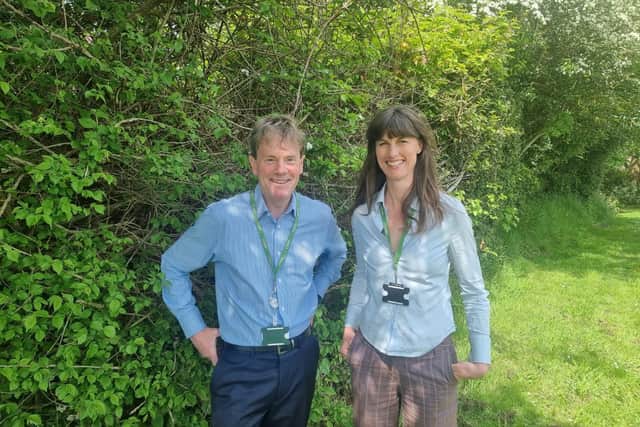 District Council Leader James Partridge (Lib Dem) and Deputy Leader Rachel Millward (Green)
