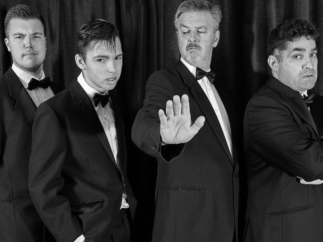 Jamie Crow, Ruben Oliver, Mark Oliver and Zahir White in Bouncers in 2016