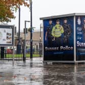 Multiple arrests have been made in Crawley town centre after the launch of two new initiatives to help make police more accessible and to crack down on crime. Picture courtesy of Sussex Police