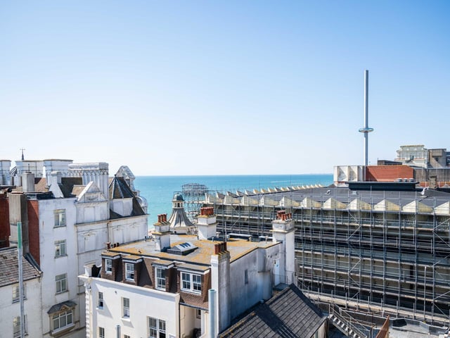 A ceremony was held to mark a construction milestone at a new Premier Inn hotel in Brighton