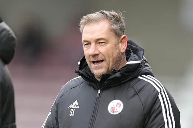 Crawley Town manager Scott Lindsey is looking ahead to fixture release day. (Photo by Pete Norton/Getty Images)