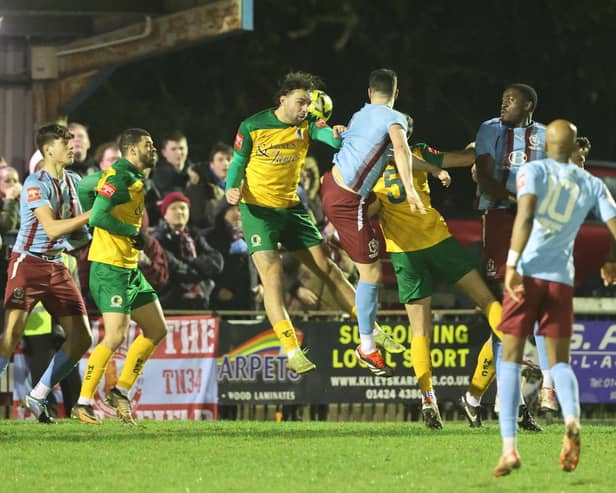 Hastings lost to Horsham recently - and have another big Pilot Field test ahead of them this weekend when leaders Hornchurch visit | Picture: Scott White