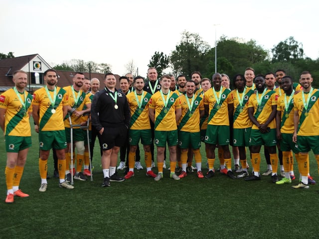 Natalie Mayhew's pictures of Horsham FC's Isthmian League title celebrations