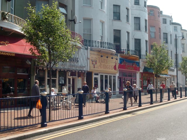 Terminus Road near the seafront (known as Victoria Place)