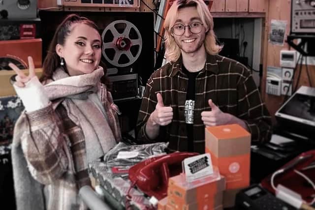 Staff at Analogue October Records preparing for Record Store Day 2023.