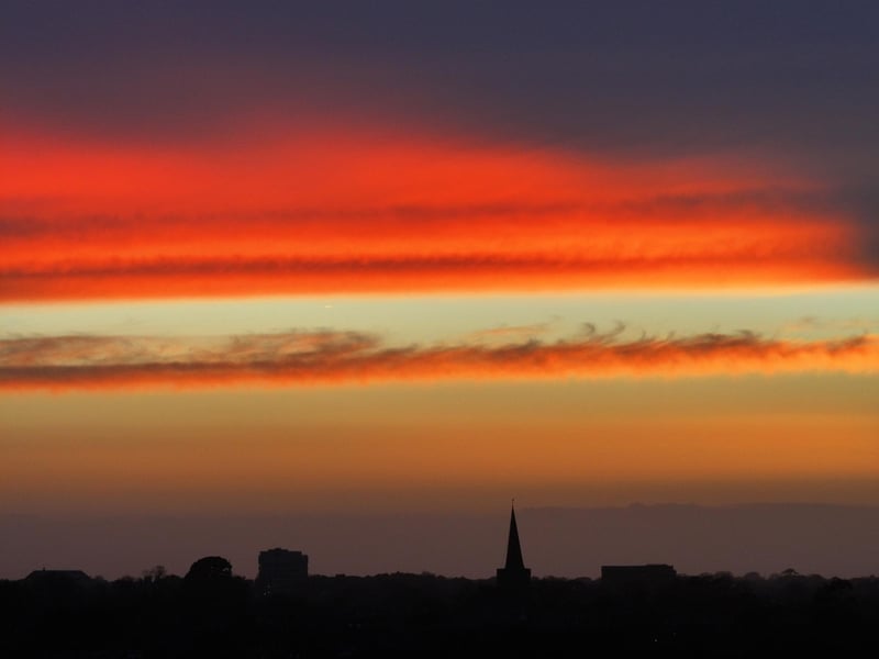 A perfect Sussex sunset.