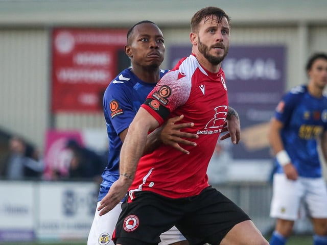 Pre-match service and minute’s silence precedes Eastbourne Borough's narrow 1-0 home win over St Albans City in the National League South
