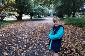 Lucas Cathcart plans to run 10 miles, cycle 100 miles and walk a million steps. Picture: Claire Cathcart