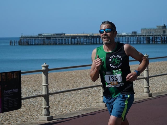 Hastings Runners taking part in the town's five-mile race