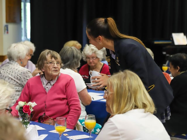 More than 120 senior citizens were treated to a summer tea party at Burgess Hill Girls on Tuesday, July 4