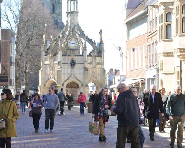 "With these three magnificent cities rich in culture, architecture and civic pride – what in return does Chichester have to offer?" asks Libby Alexander, of Save Our South Coast Alliance. Photograph: Chichester Cross; Steve Robards/ SR2304064 (28)