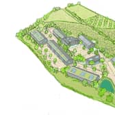 Bedford Park Developments Ltd has applied to develop land north of the old brickworks on Station Road, Plumpton Green. Artist's impression by Bedford Park Developments Ltd via Lewes and Eastbourne Councils