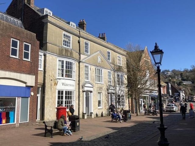 The property houses the town’s Waterstones