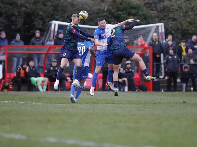 Horsham FC in action at Hornchurch in the Isthmian premier division