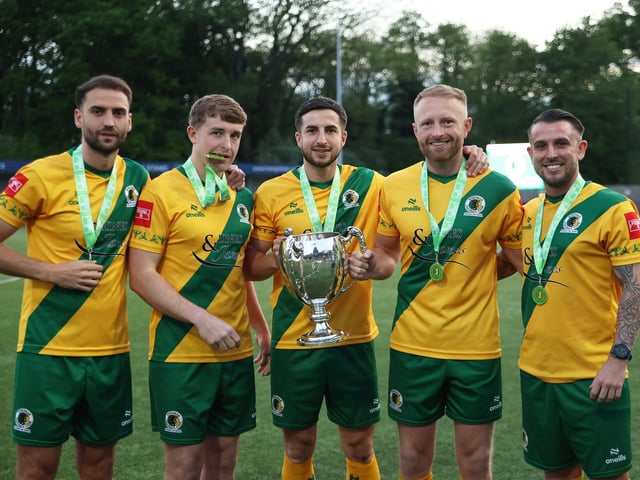 Natalie Mayhew's pictures of Horsham FC's Isthmian League title celebrations