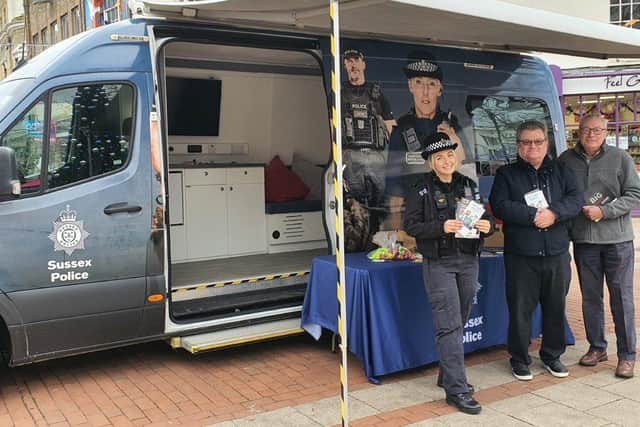 Police and fraud volunteers in Sussex. Photo: Sussex Police